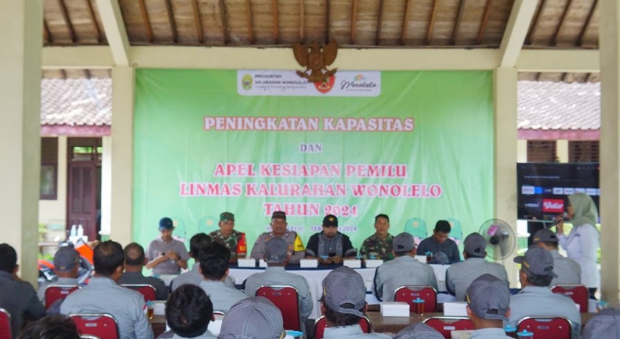 Peningkatan Kapasitas dan Apel Linmas Kalurahan Wonolelo